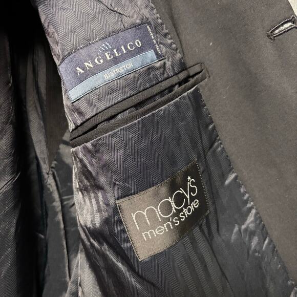 Alfani Suit Wool Blazer Jacket 44s and Pants Size 36 2-Piece Preppy Office Work - Picture 9 of 16